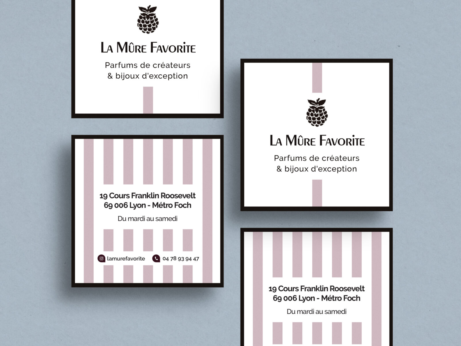 Square Business Card Psd Mockup